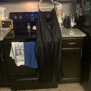 Black BeBe Silk/Satin Dress